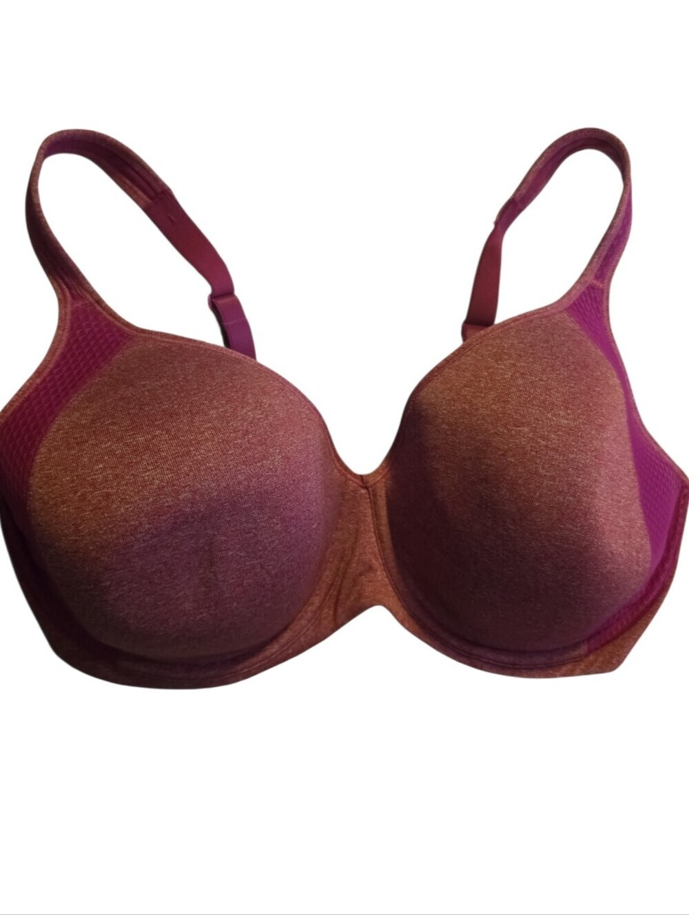 Bali Women's Active Classic Coverage Bra Style6567 Size 42 D EUC Fuchsia Heather